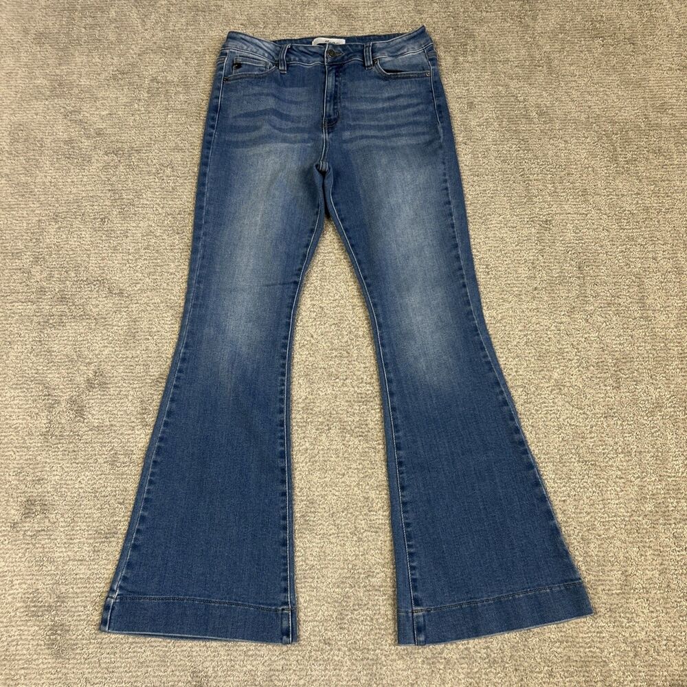 Kancan Jeans Womens 31 15 Flare High Rise Stretch 31x32 Festival Rodeo Cowgirl